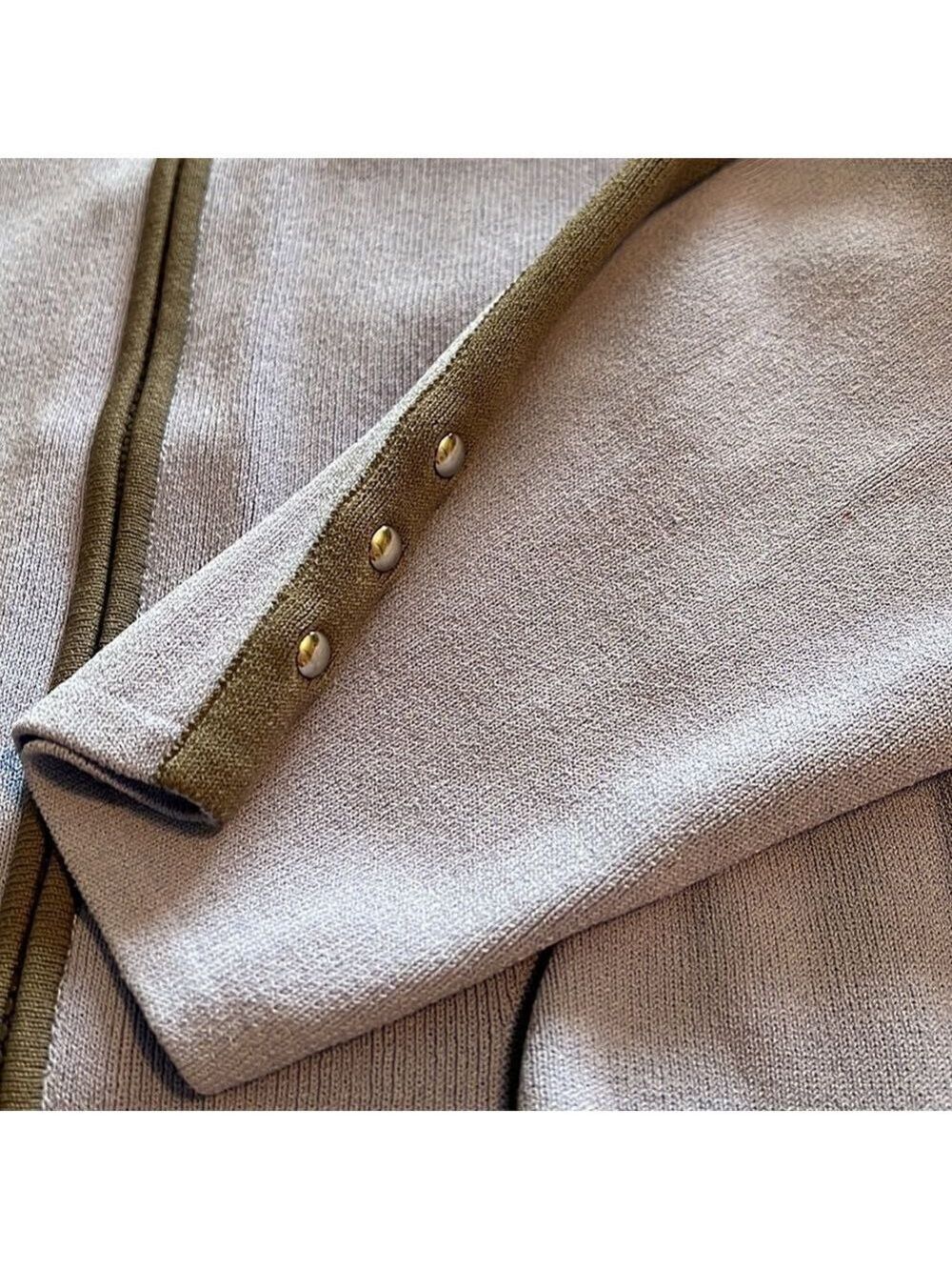 JAMIE SADOCK blue periwinkle golf jacket. Gray trim with silver - Picture 10 of 10